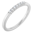 Platinum Natural Diamond Seven-Stone Anniversary Band