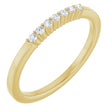 14K Gold Lab-Grown Diamond Seven-Stone Anniversary Band - Yellow Gold
