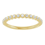14K Gold Natural Diamond Shared-Prong Anniversary Band – 1/4–3/8 CTW - Yellow Gold - view 3