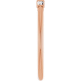 14K Gold Natural Diamond Three-Stone Stackable Ring – 1/6 CTW - Rose Gold - view 4