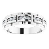 Platinum Natural Diamond Accented Ring – 1/4 CTW - view 3