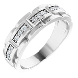 Platinum Natural Diamond Accented Ring – 1/4 CTW