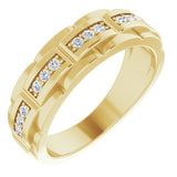 14K Gold Natural Diamond Accented Ring – 1/4 CTW - Yellow Gold