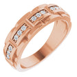 14K Gold Natural Diamond Accented Ring – 1/4 CTW - Rose Gold