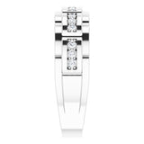 Platinum Natural Diamond Accented Ring – 1/4 CTW - view 4
