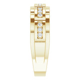 14K Gold Natural Diamond Accented Ring – 1/4 CTW - Yellow Gold - view 4