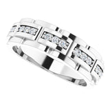 Platinum Natural Diamond Accented Ring – 1/4 CTW - view 5