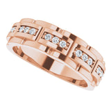 14K Gold Natural Diamond Accented Ring – 1/4 CTW - Rose Gold - view 5