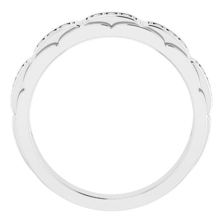 Platinum Natural Diamond Accented Ring – 1/4 CTW - view 2