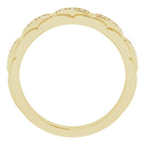 14K Gold Natural Diamond Accented Ring – 1/4 CTW - Yellow Gold - view 2