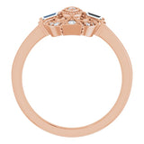 14K Gold Natural Diamond Vintage-Inspired Ring – 1/5 CTW - Rose Gold - view 2