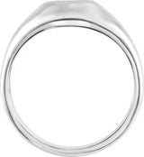 Men's Platinum Celtic-Inspired Ring - view 2