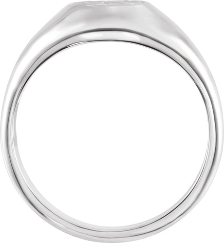 Men's Platinum Celtic-Inspired Ring - view 2