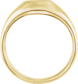 Men's 14K Gold Celtic-Inspired Ring - Yellow Gold - view 2