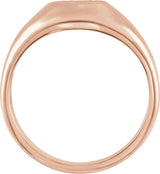 Men's 14K Gold Celtic-Inspired Ring - Rose Gold - view 2