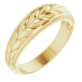 Men's 10K Gold Braided Ring - Yellow Gold