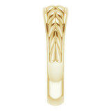 Men's 14K Gold Braided Ring - Yellow Gold - view 4