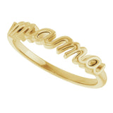 18K Gold Mama Ring - view 5