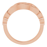 Men's 14K Gold Celtic-Inspired Ring (Style 9904) - Rose Gold - view 2