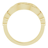 Men's 14K Gold Celtic-Inspired Ring (Style 9904) - Yellow Gold - view 2