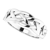 Men's 14K Gold Celtic-Inspired Ring (Style 9904) - White Gold - view 5