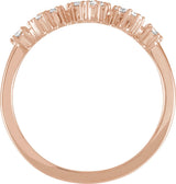14K Gold Round Natural Diamond Constellation Zodiac Ring - Rose Gold - view 4