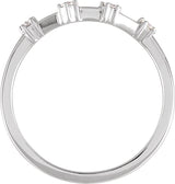 14K Gold Round Natural Diamond Constellation Zodiac Ring - White Gold - view 4