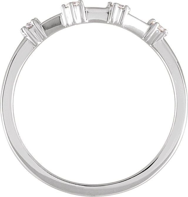 14K Gold Round Natural Diamond Constellation Zodiac Ring - White Gold - view 4