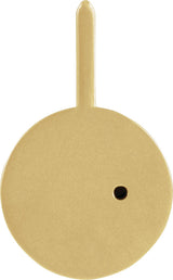 14K Gold Round Natural Black Spinel & Natural Diamond Zodiac Pendant - Yellow Gold - view 9