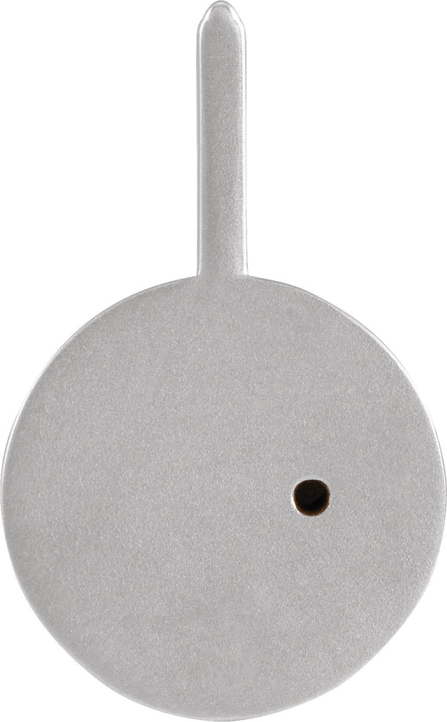 14K Gold Round Natural Black Spinel & Natural Diamond Zodiac Pendant - White Gold - view 9