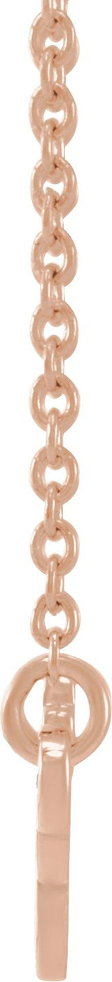 14K Gold Virgo Necklace - Rose Gold - view 3