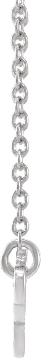 14K Gold Virgo Necklace - White Gold - view 2
