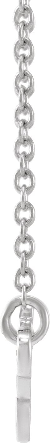 14K Gold Virgo Necklace - White Gold - view 2