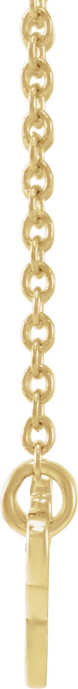 14K Gold Virgo Necklace - Yellow Gold - view 2