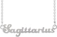 Platinum Sagittarius Necklace