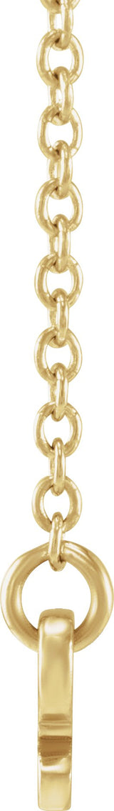 14K Gold Sagittarius Necklace - Yellow Gold - view 2