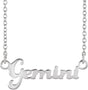 Platinum Gemini Necklace