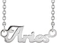 Platinum Aries Necklace