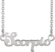 Platinum Scorpio Necklace