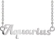 Platinum Aquarius Necklace