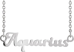 Platinum Aquarius Necklace