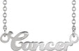 Platinum Cancer Necklace
