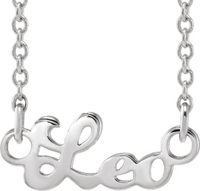 Platinum Leo Necklace