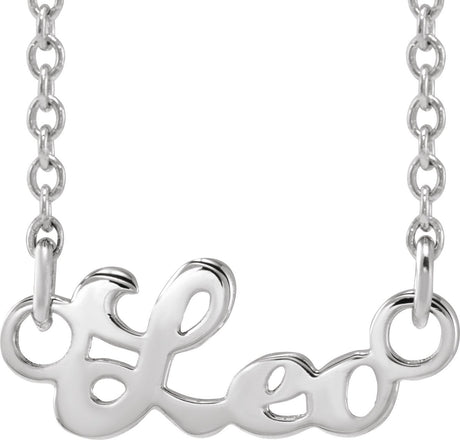 Platinum Leo Necklace