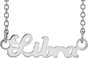 Platinum Libra Necklace