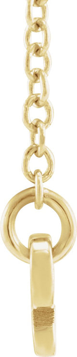 14K Gold Taurus Necklace - Yellow Gold - view 2