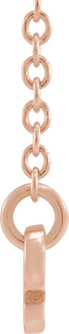 14K Gold Aries Necklace - Rose Gold - view 3