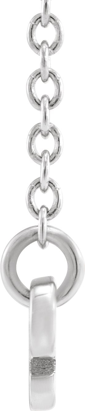14K Gold Aries Necklace - White Gold - view 2