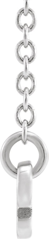 Platinum Aries Necklace - view 3