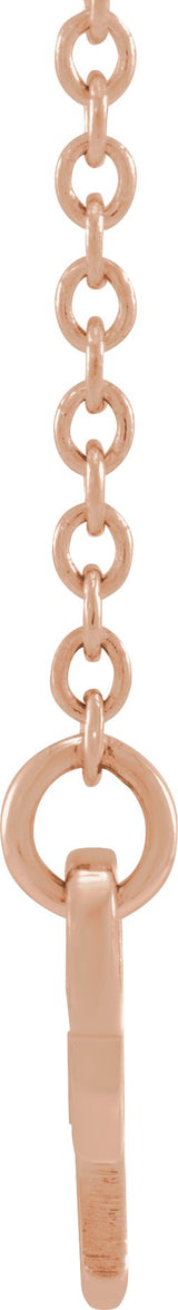 14K Gold Scorpio Necklace - Rose Gold - view 3